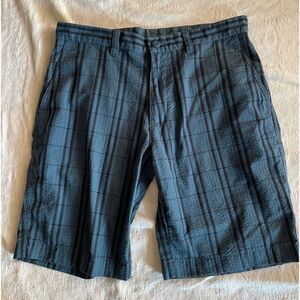 Patagonia Shorts Blue Seersucker Stripe Men's 40 textured S23